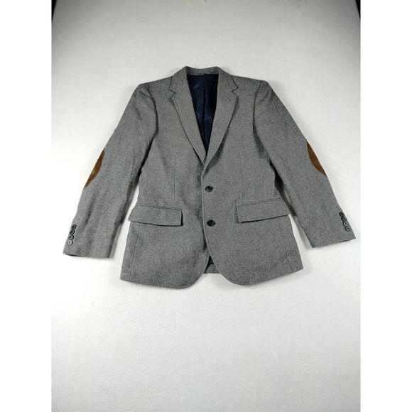J. Crew Other - J CREW Blazer Men's 36S Gray Elbow Patches Wool Corpcore Career Professional
